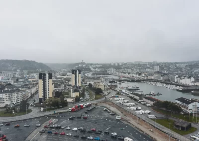 Brittany Ferries Santona drone photo aérienne brest roscoff cherbourg vue aérienne ville
