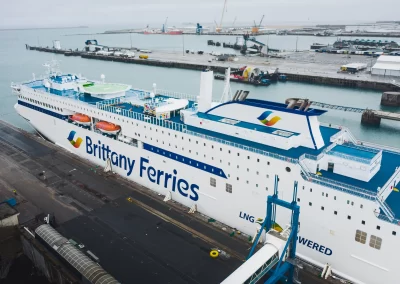 Brittany Ferries Santona drone photo aérienne brest roscoff cherbourg