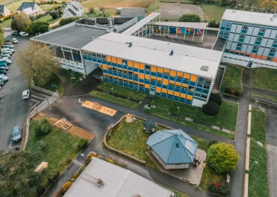 Lycée Pleyen batiment photo drone photographie brest 17