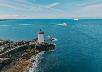 Conquet phare kermorvan vue drone