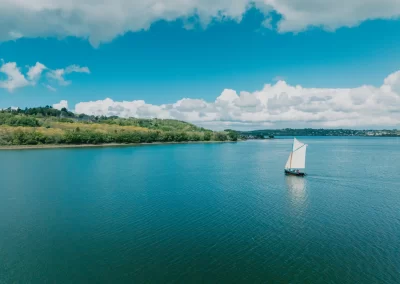 Loch Mona Drone Voilier Brest Sortie en mer